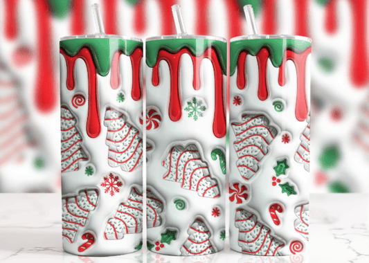 3-D Christmas Tree Tumbler