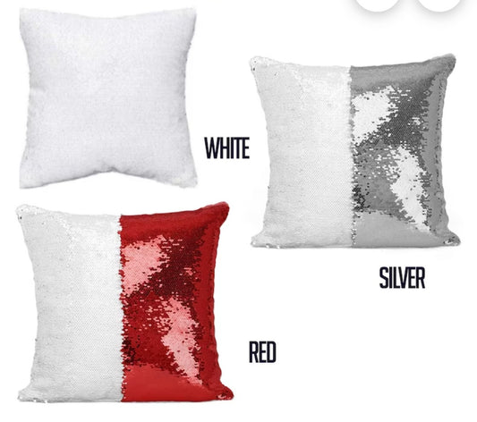 Custom sequin picture pillow